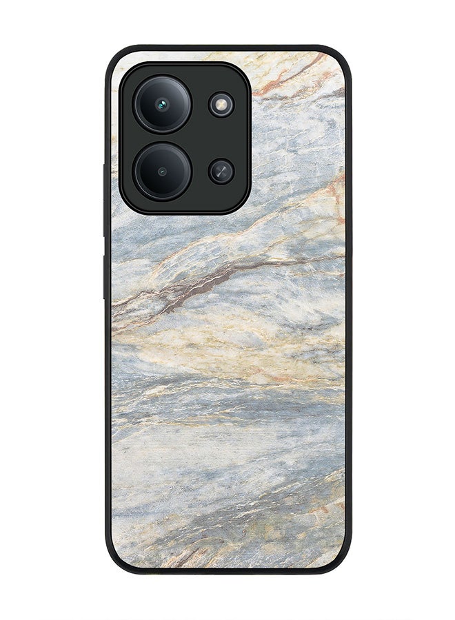 For Xiaomi Poco C85 4G Case,Slim fit Camera Protection, Shockproof Thin Phone cover  - Marble Print Grey Classic